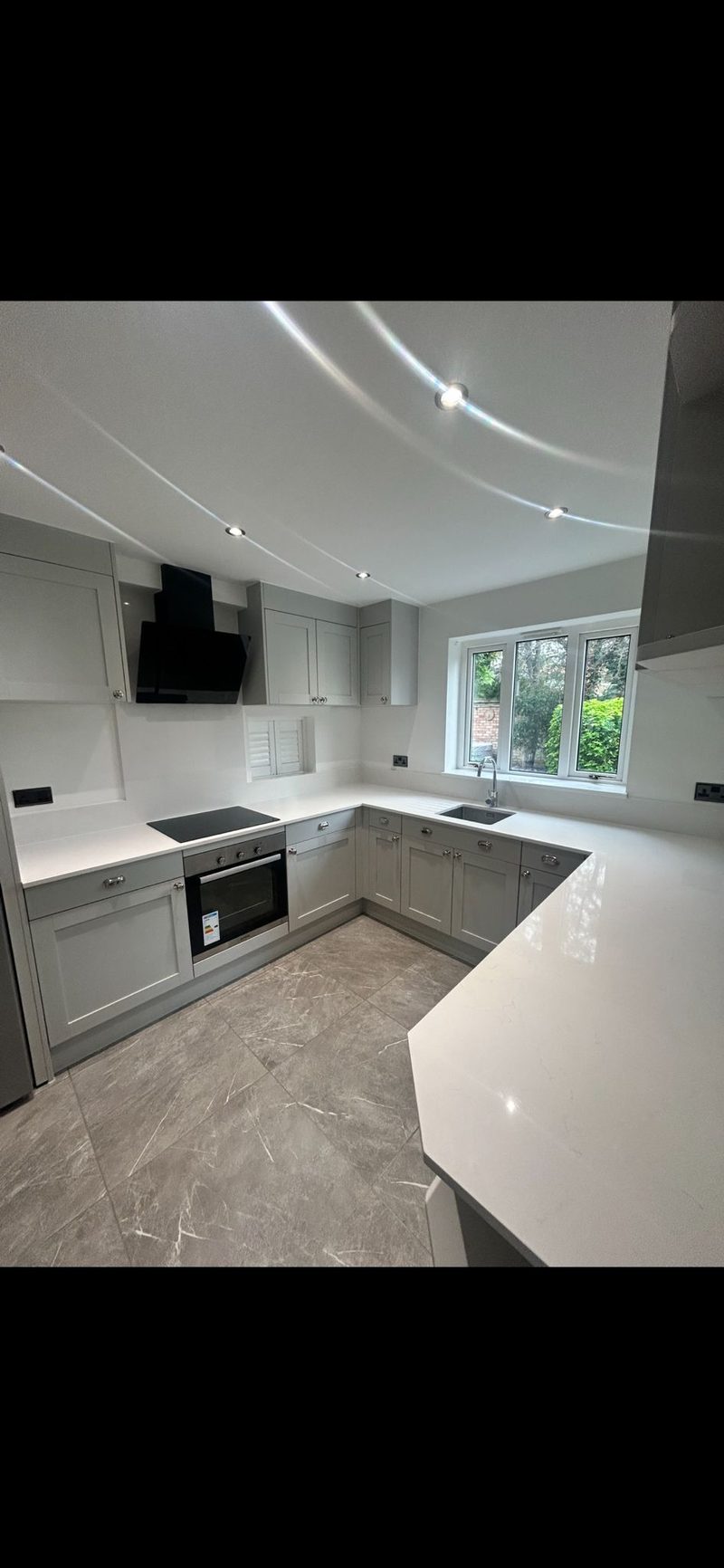 Grey kitchen another angle