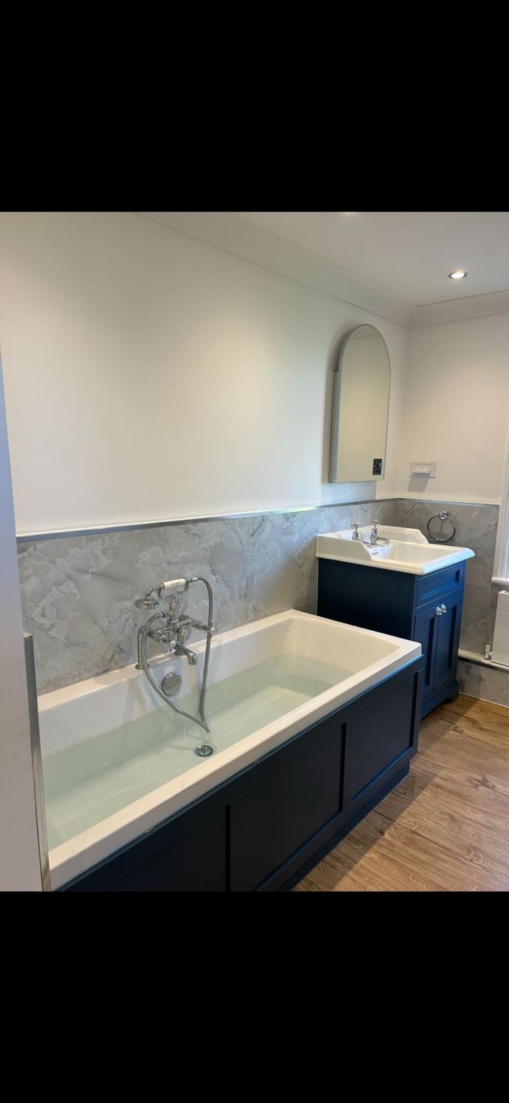 Traditional bathroom detail